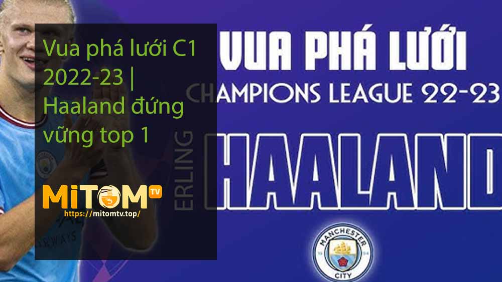 Vua phá lưới C1 202-23 Haaland đứng vững top 1